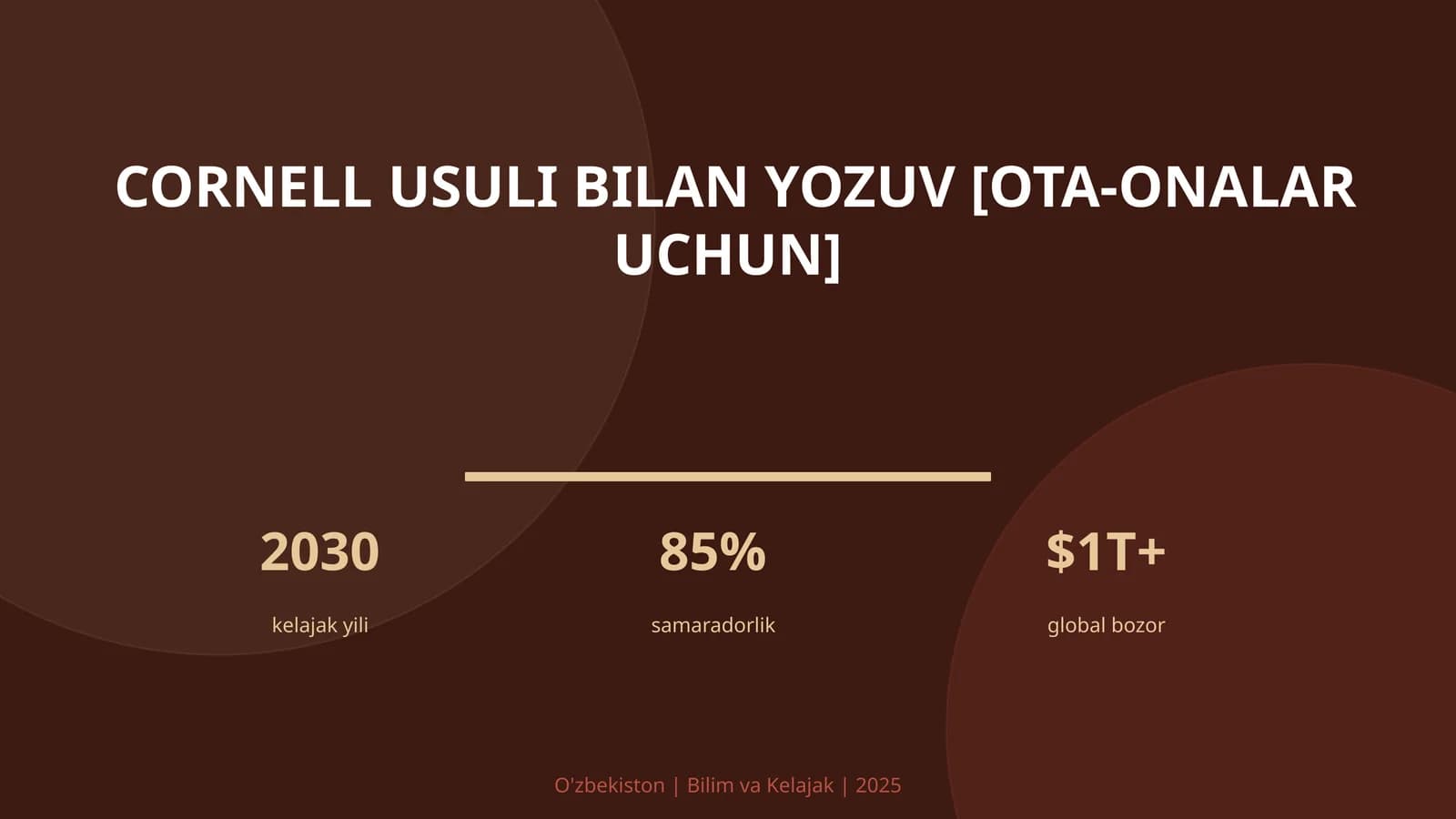 Cornell usuli bilan yozuv [ota-onalar uchun]