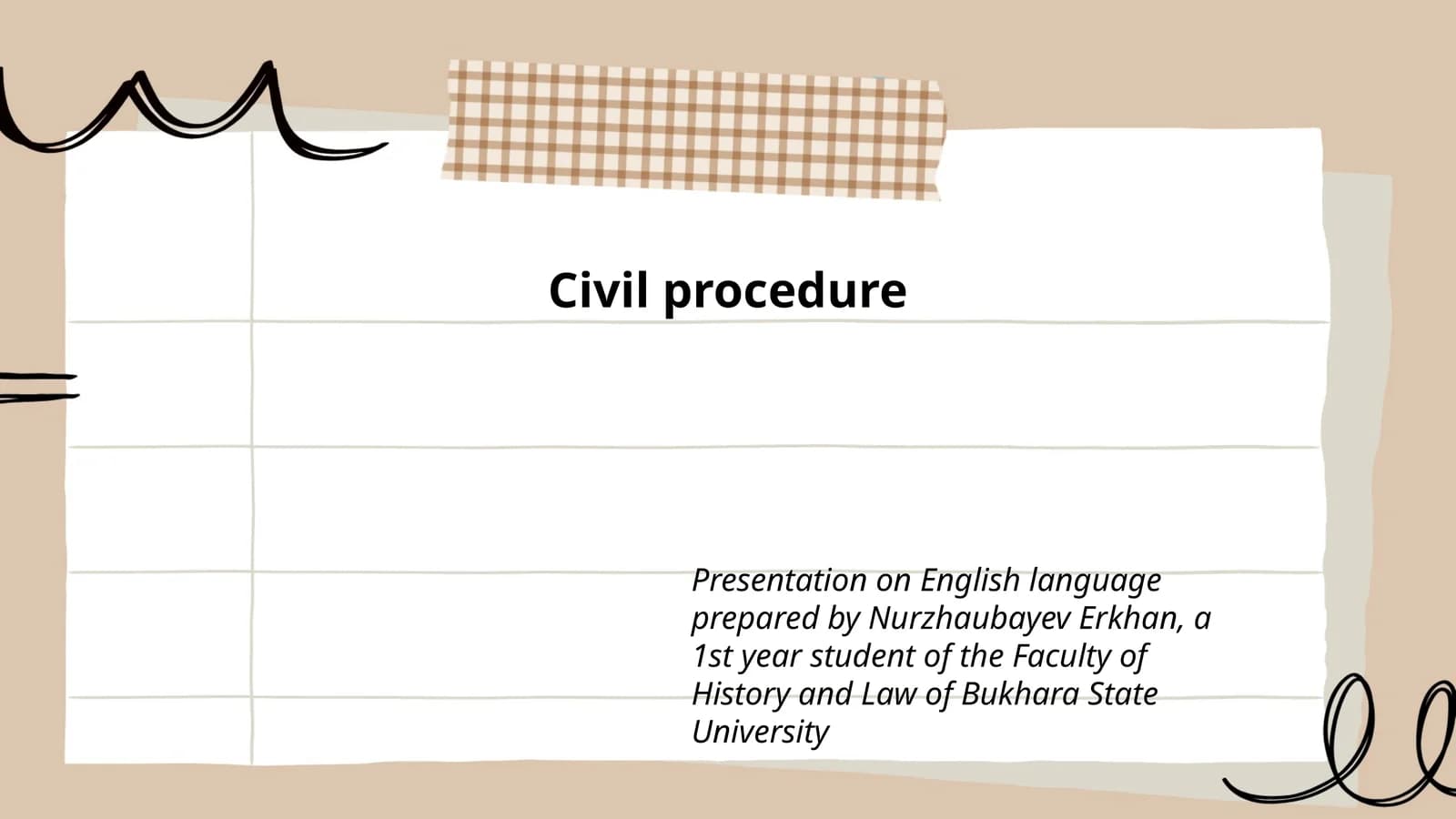 Civil procedure