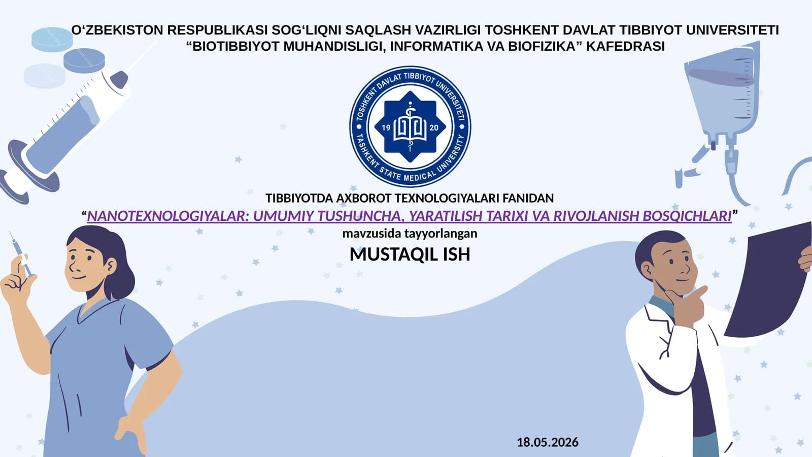 NANOTEXNOLOGIYALAR: UMUMIY TUSHUNCHA, YARATILISH TARIXI VA RIVOJLANISH BOSQICHLARI