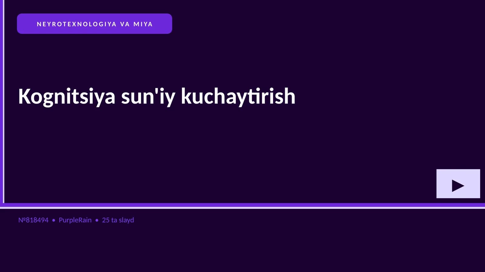 NEYROTEXNOLOGIYA VA MIYA