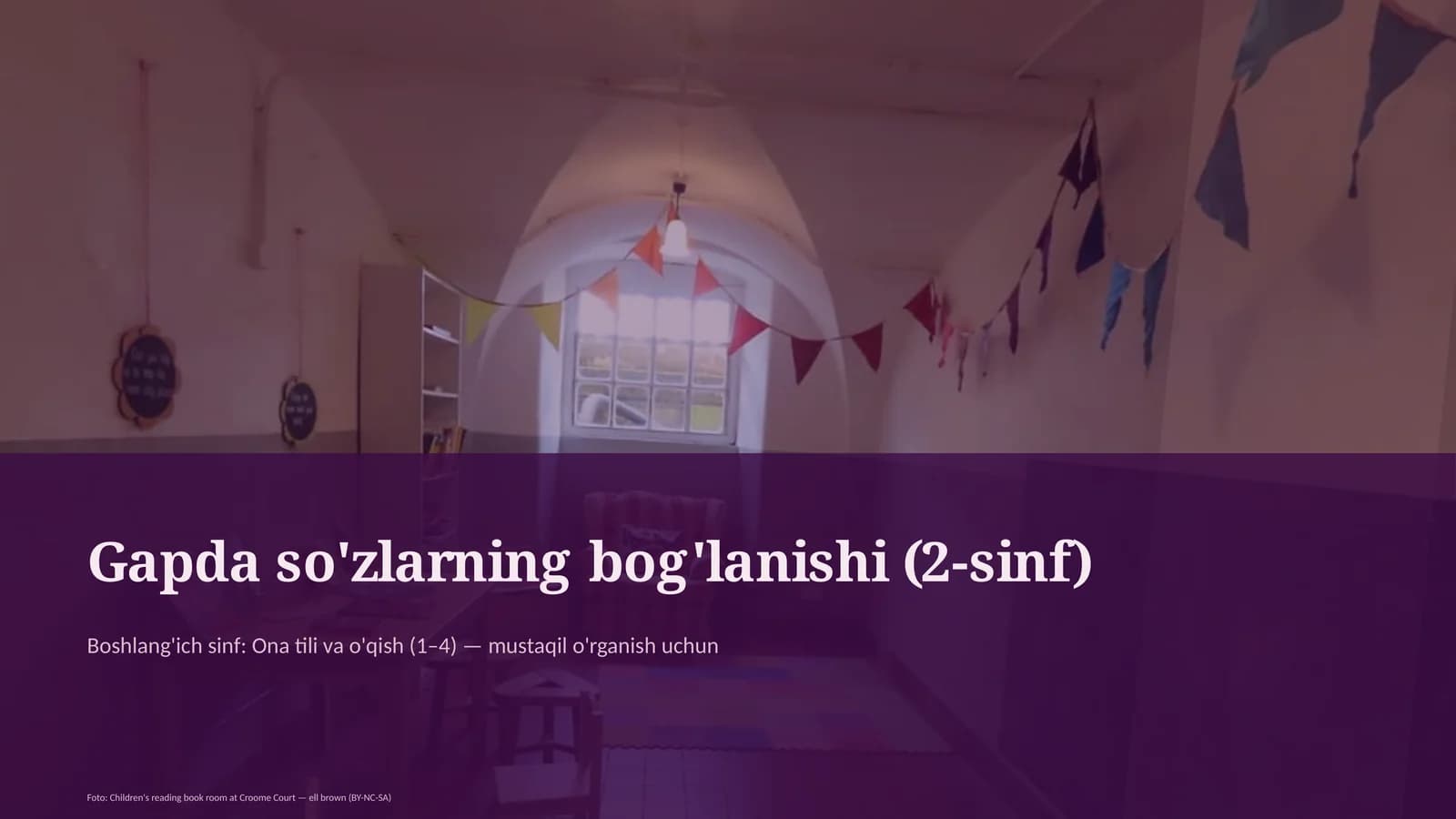 Gapda so'zlarning bog'lanishi (2-sinf)