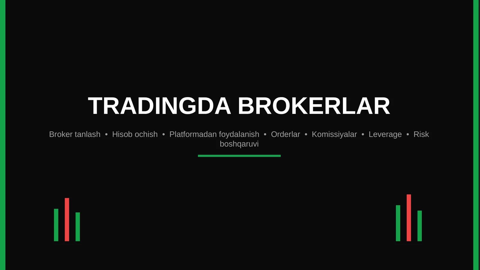 TRADINGDA BROKERLAR