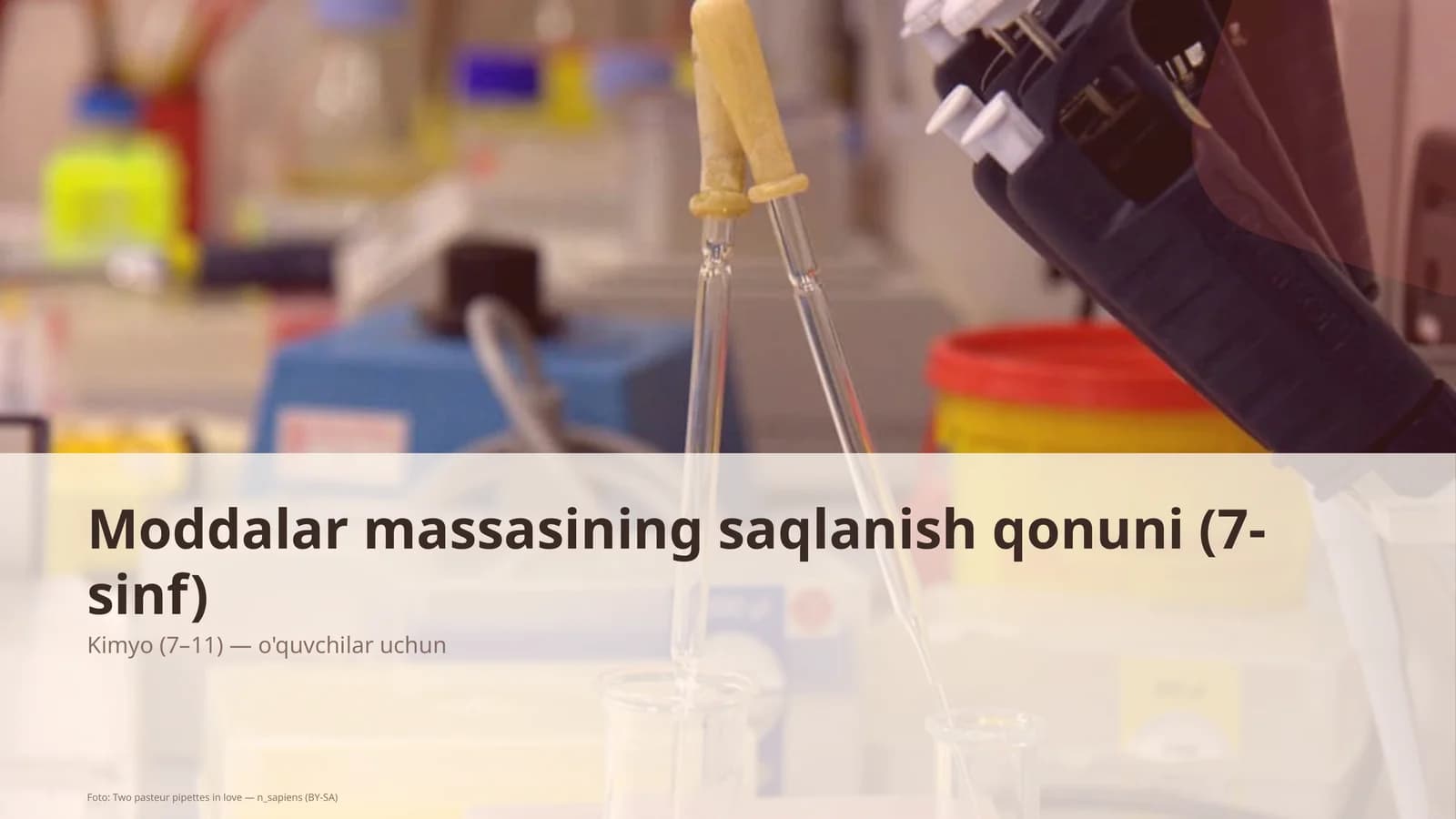 Moddalar massasining saqlanish qonuni (7-sinf)