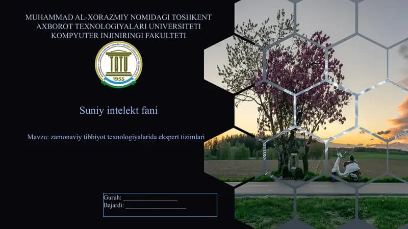 Zamonaviy tibbiyot texnologiyalarida ekspertizimlari