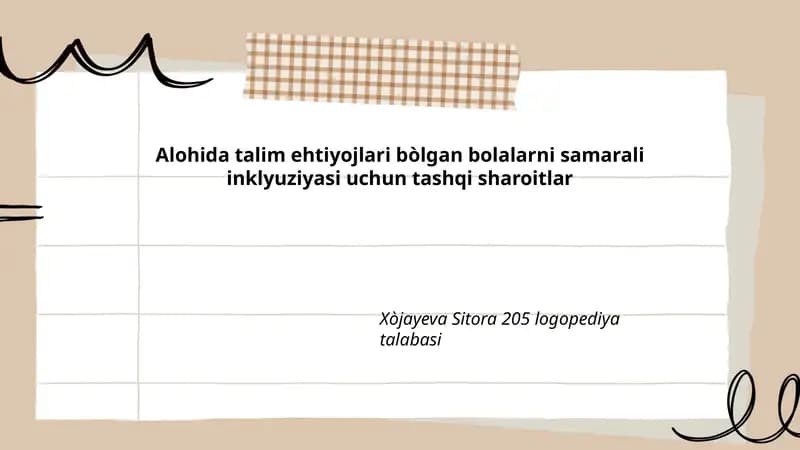 Xòjayeva Sitora 205 logopediya talabasi