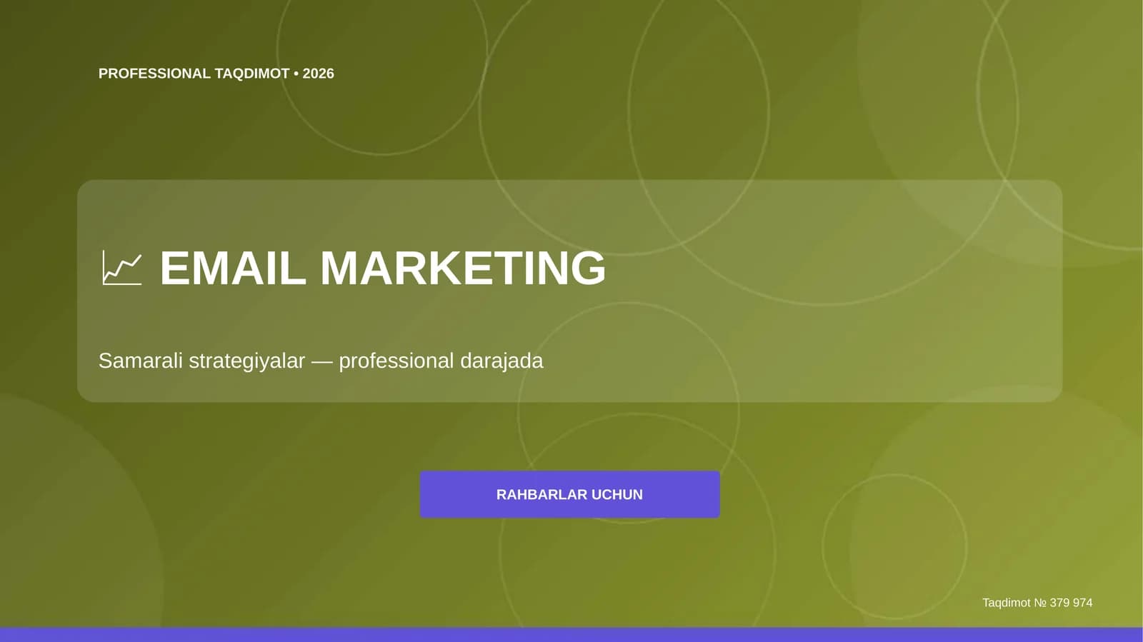 Email marketing: samarali strategiyalar (professional darajada) [rahbarlar uchun]