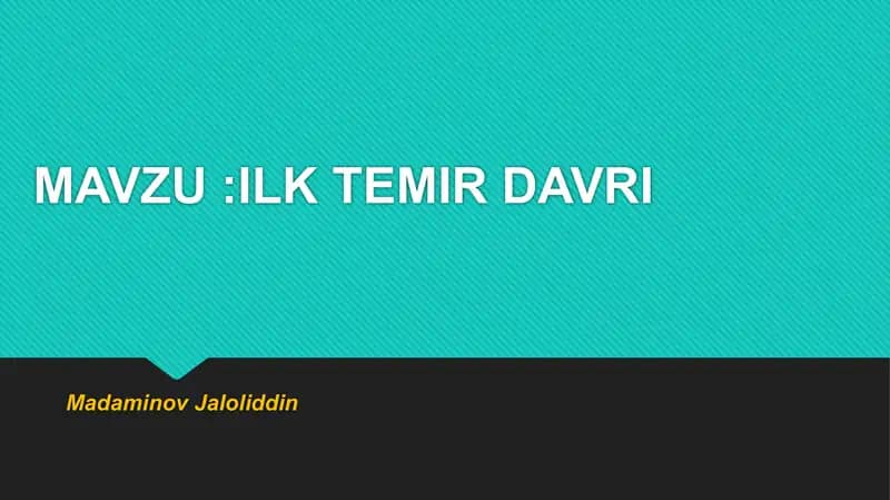 Temir davri