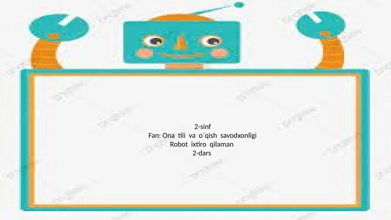 Robot ixtiro qilaman