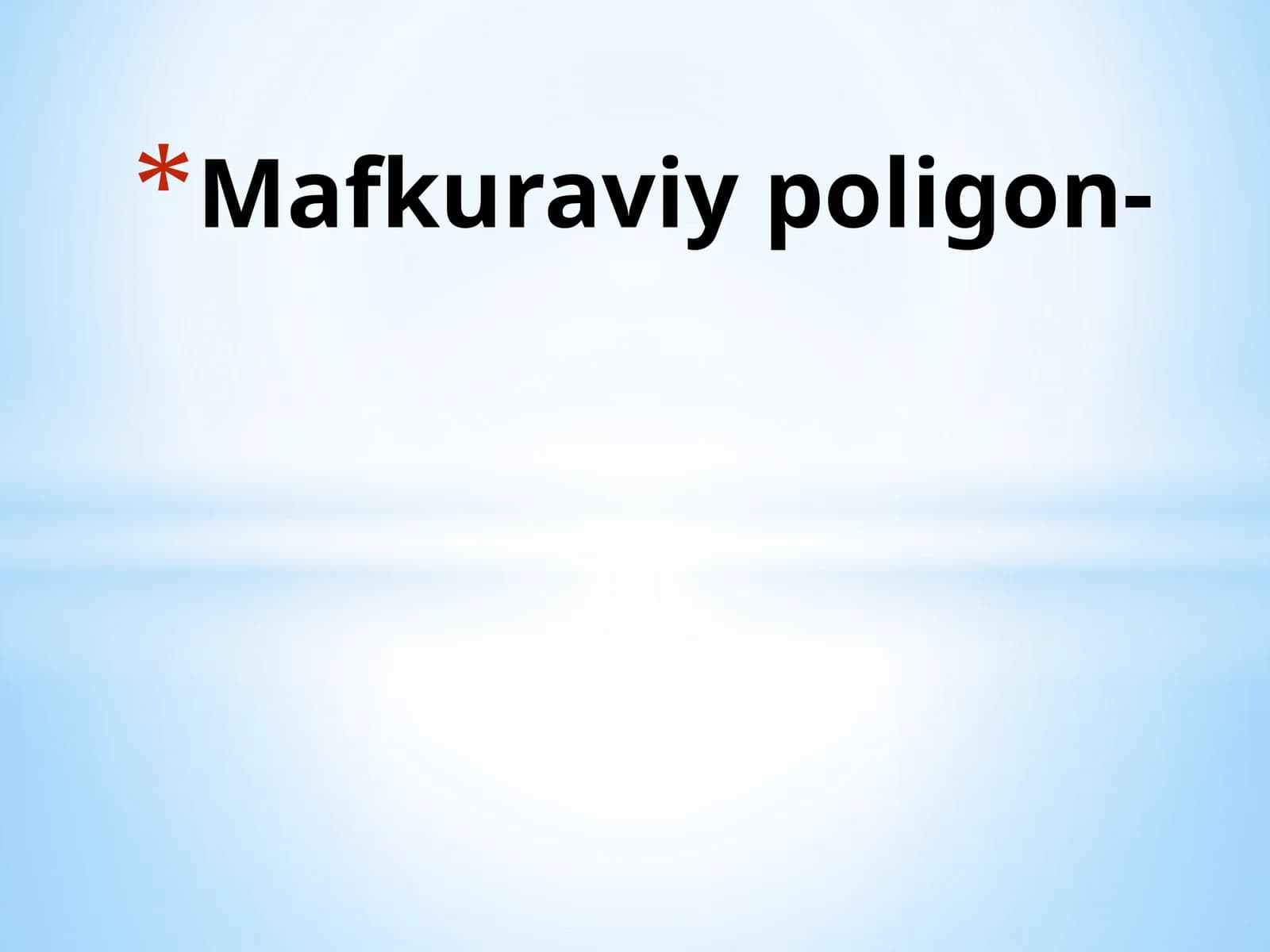 Mafkuraviypoligon