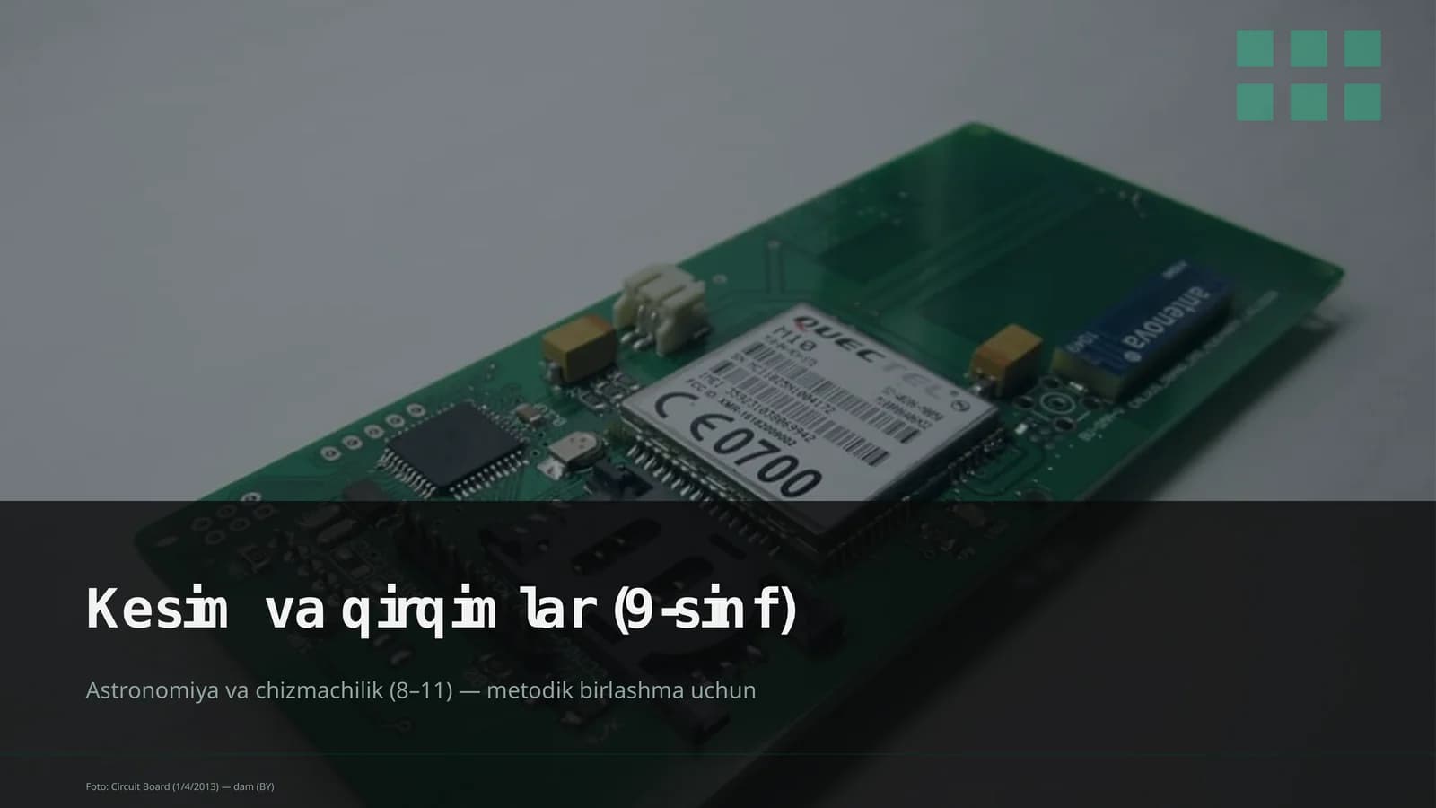 Kesim va qirqimlar (9-sinf)