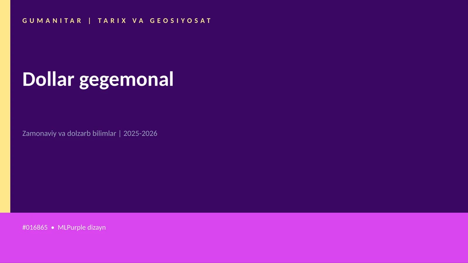 Dollar gegemonal