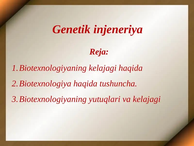 Genetikinjeneriya