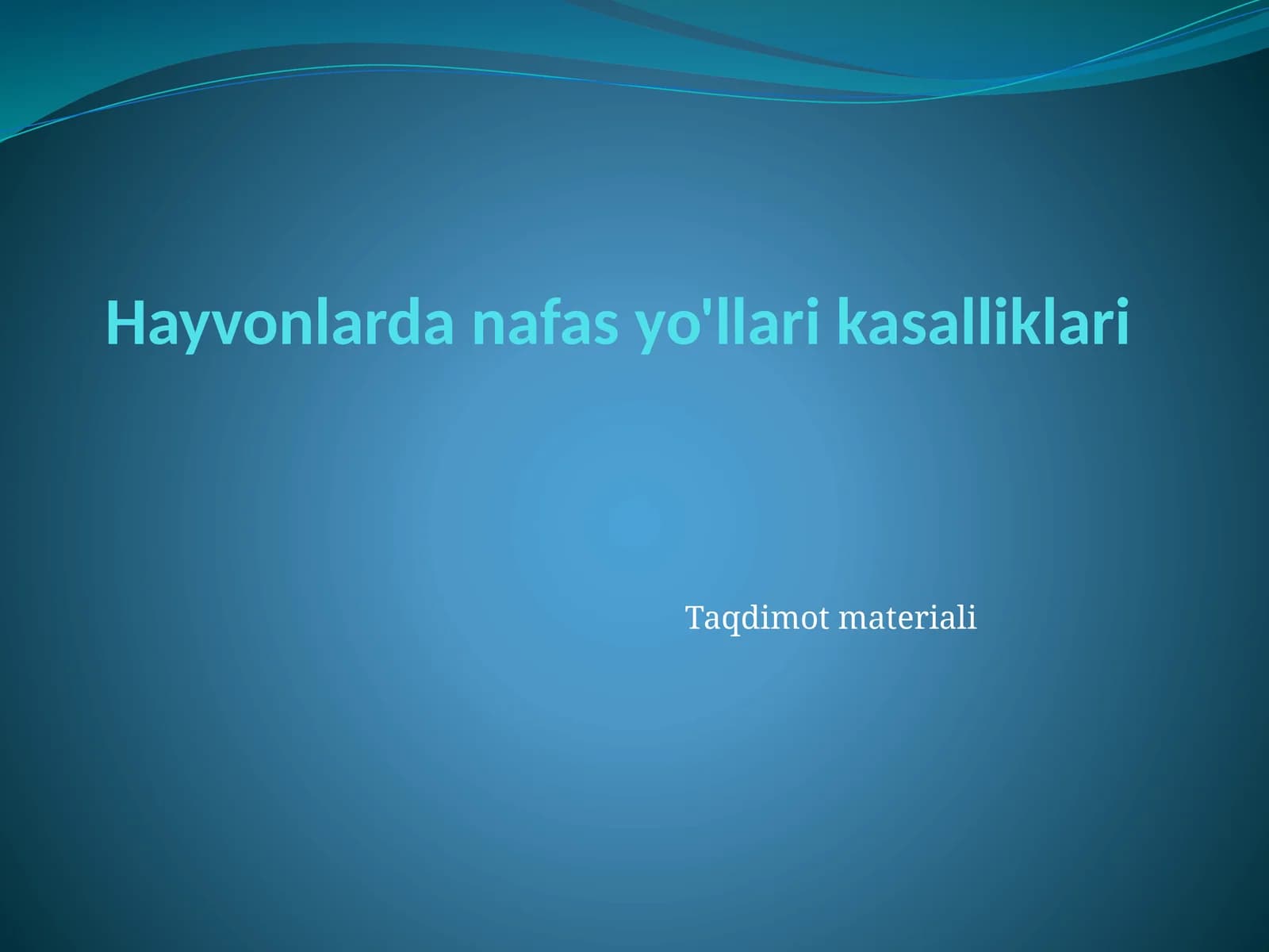Hayvonlarda nafas yo'llari kasalliklari