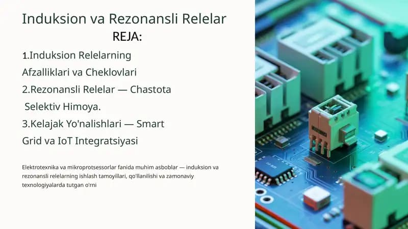 Induksion va Rezonansli Relelar