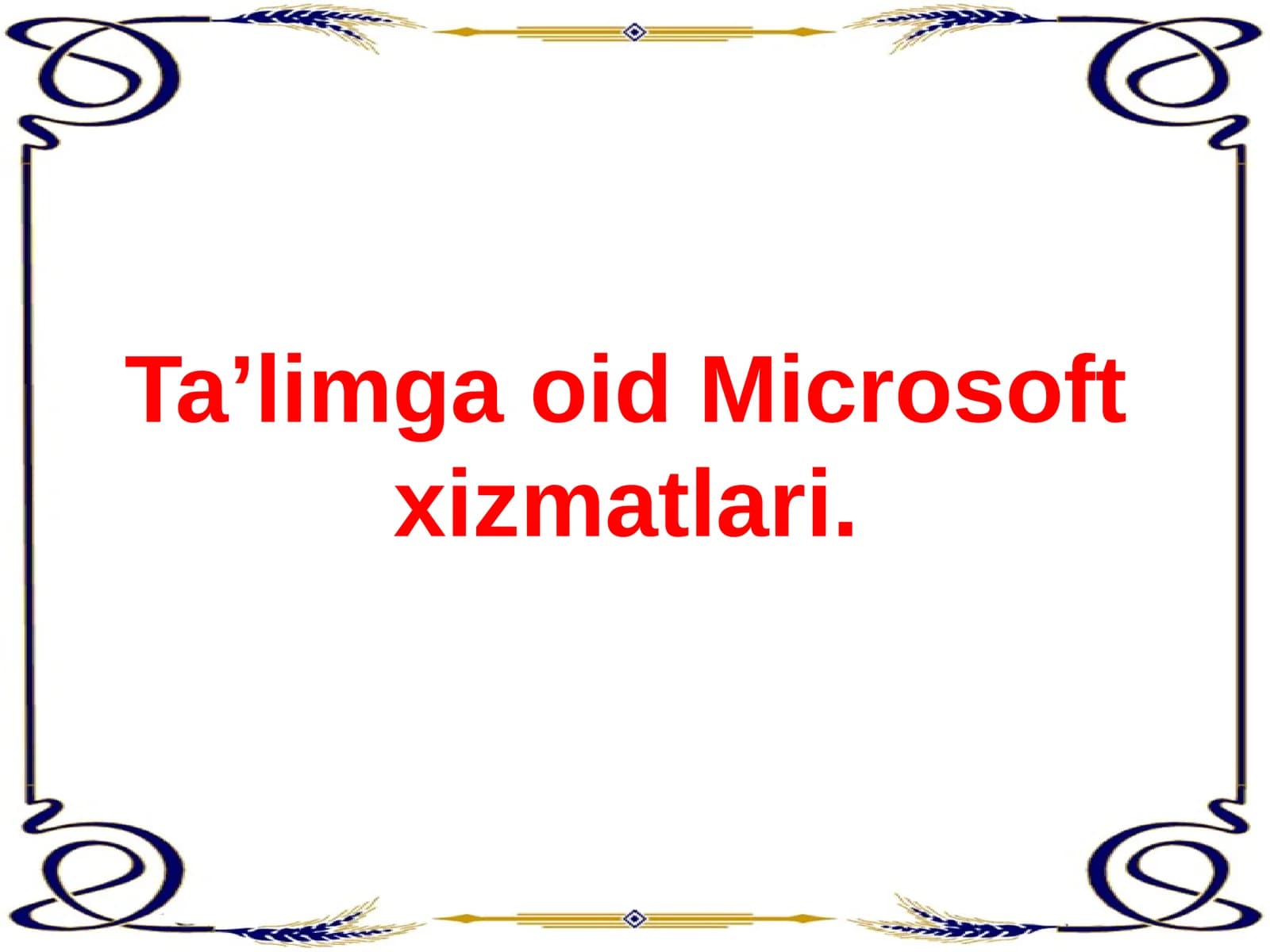 Microsoft Offiсe dasturlari