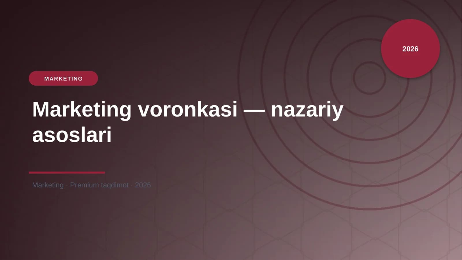 Marketing voronkasi — nazariy asoslari