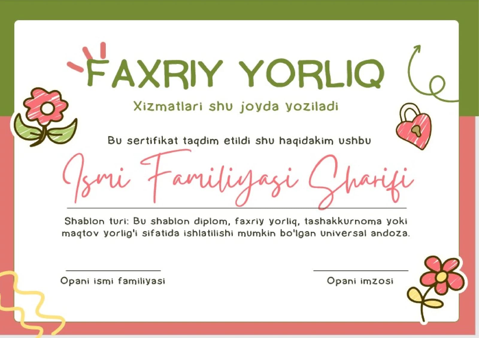 FAXRIY YORLIQ