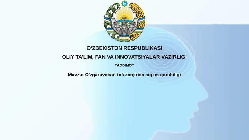 O'zgaruvchantok zanjirida sig'imqarshiligi