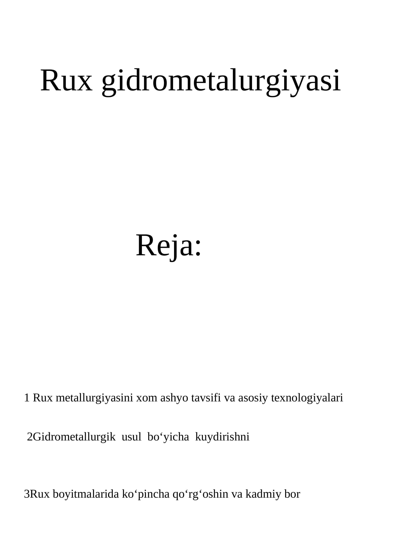 Rux gidrometalurgiyasi