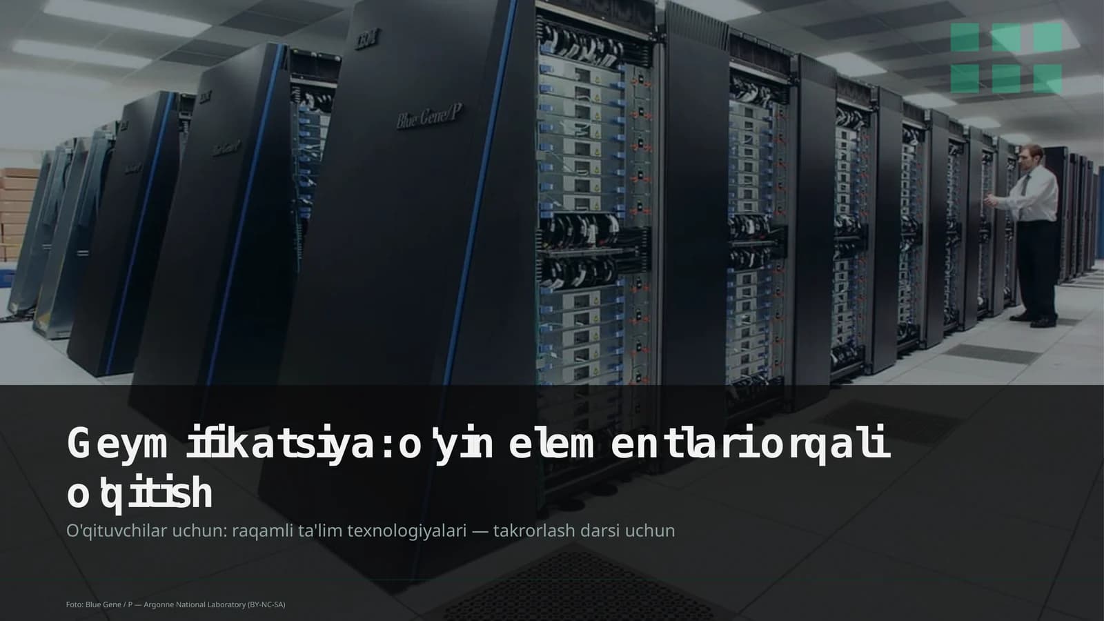 Geymifikatsiya: o'yin elementlari orqali o'qitish