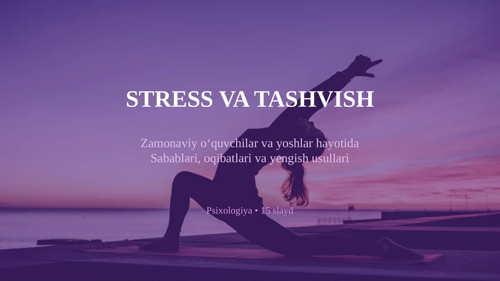 Stress va tashvish