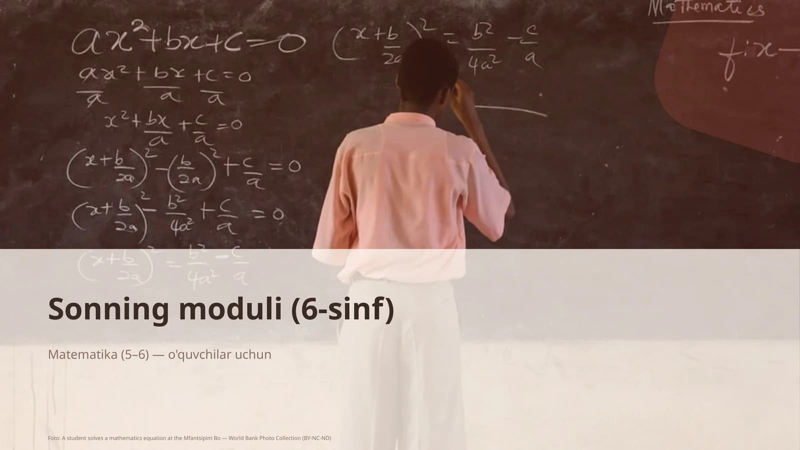 Sonning moduli (6-sinf)