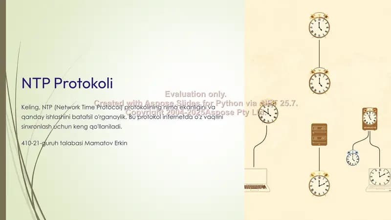 NTP Protokoli