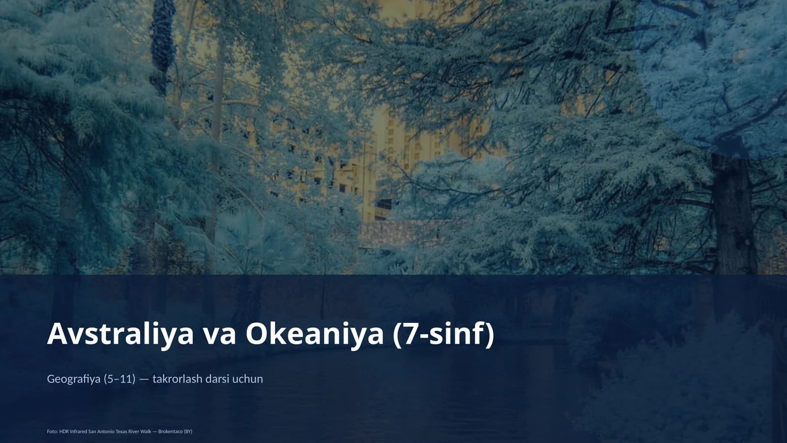 Avstraliya va Okeaniya (7-sinf)