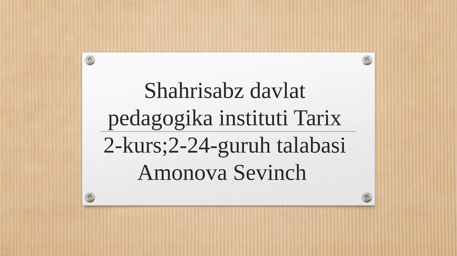 Mirzo Ulug’bekning pedagogik g’oyalari va ta’lim rivojidagi o’rni