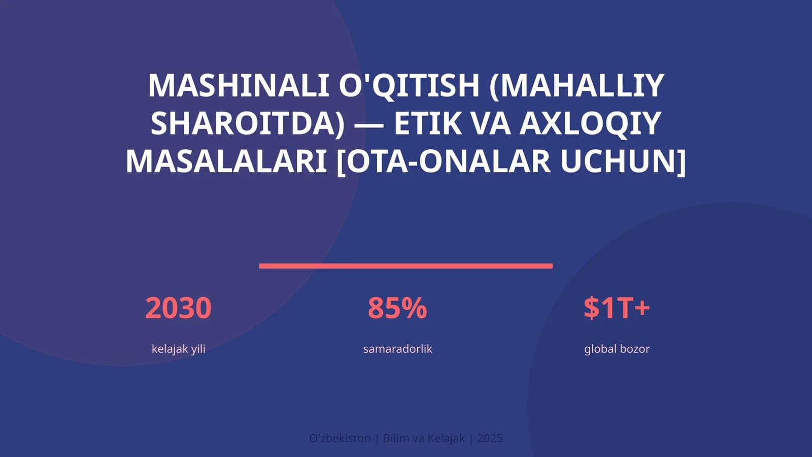 Mashinali o'qitish (mahalliy sharoitda) — etik va axloqiy masalalari [ota-onalar uchun]