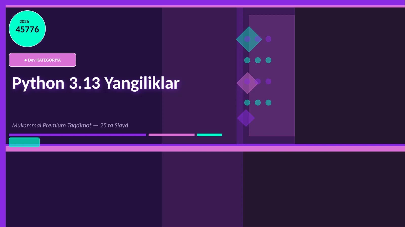 Python 3.13 Yangiliklar