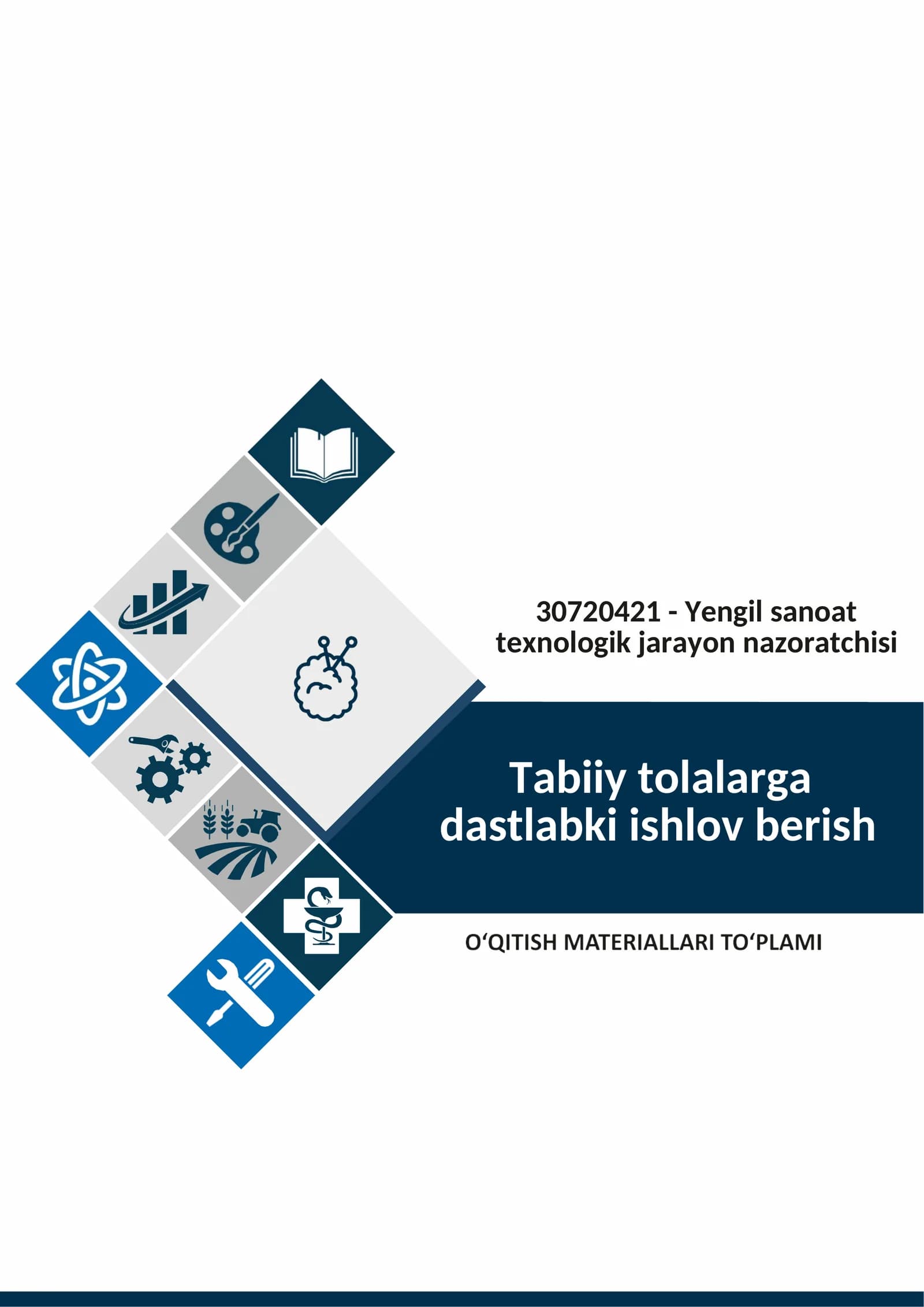 “Tabiiy tolalarga dastlabki ishlov berish” fani o'qitish materiallari to'plami