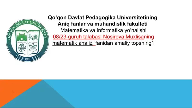 Tartibi pasayadigan differensial tenglamalar.Noma'lum funksiya yoki argument oshkor holda qatnashmag