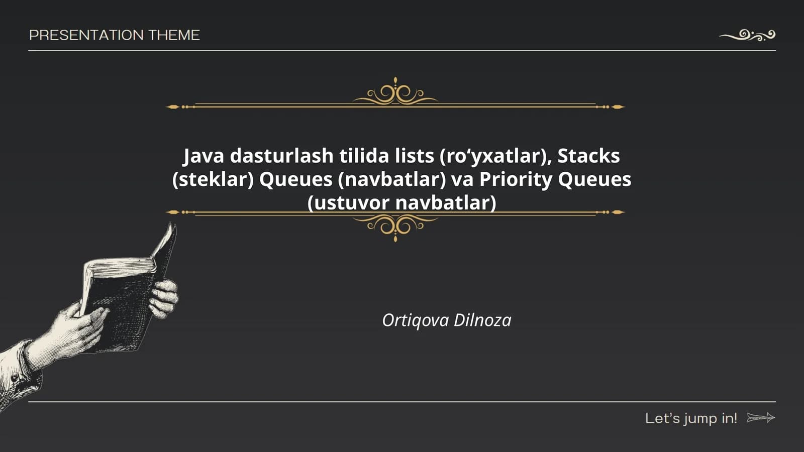 Ro'yxatlar va ularning turlari Java dasturlash tilida