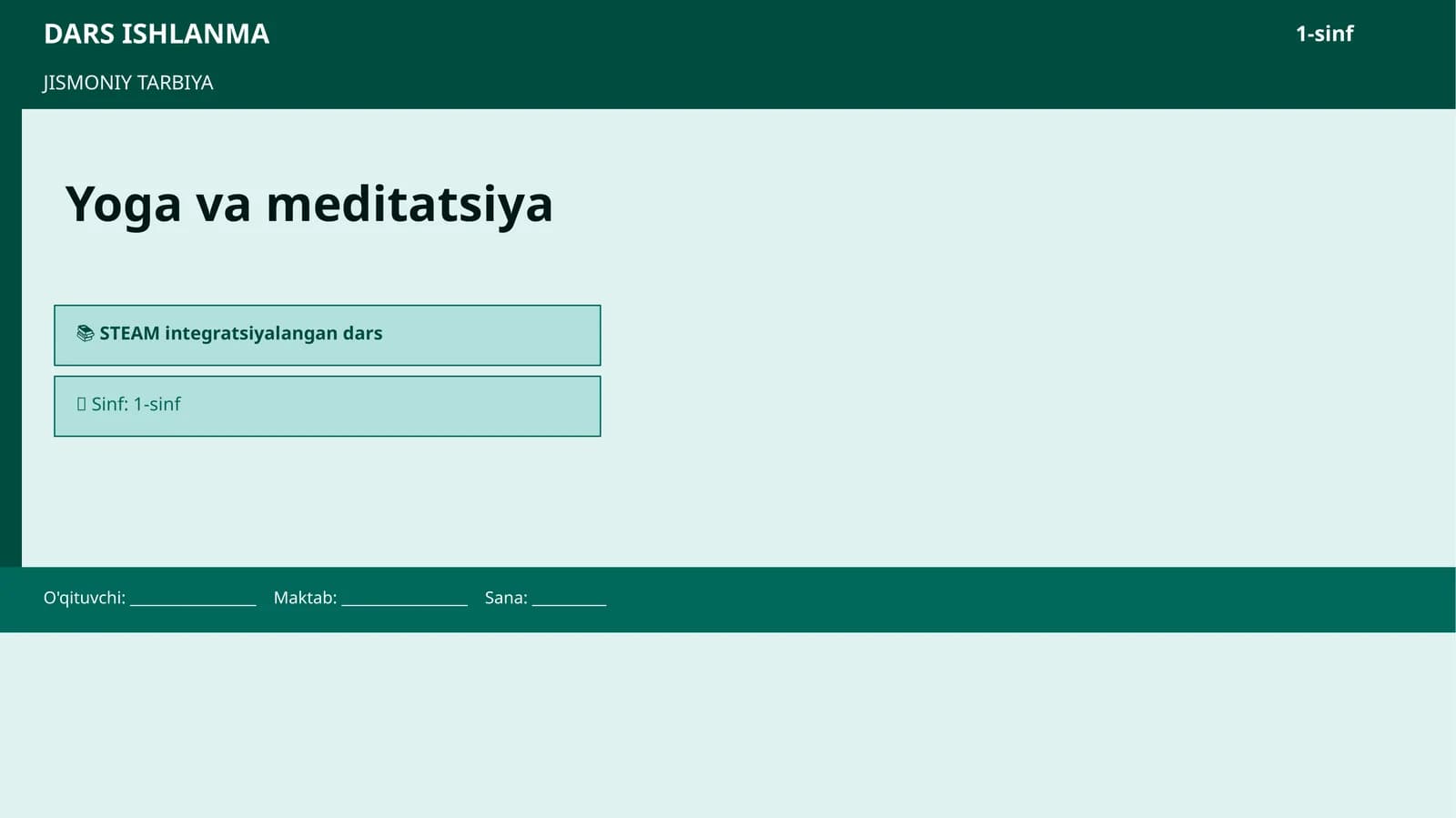 Yoga va meditatsiya