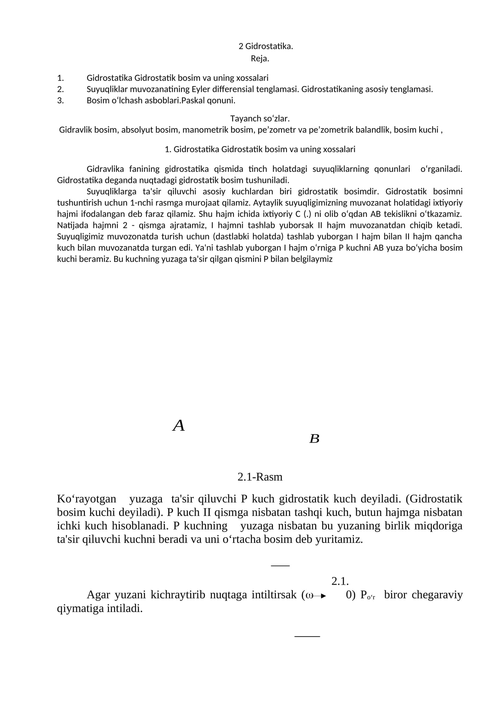 Gidrostatika