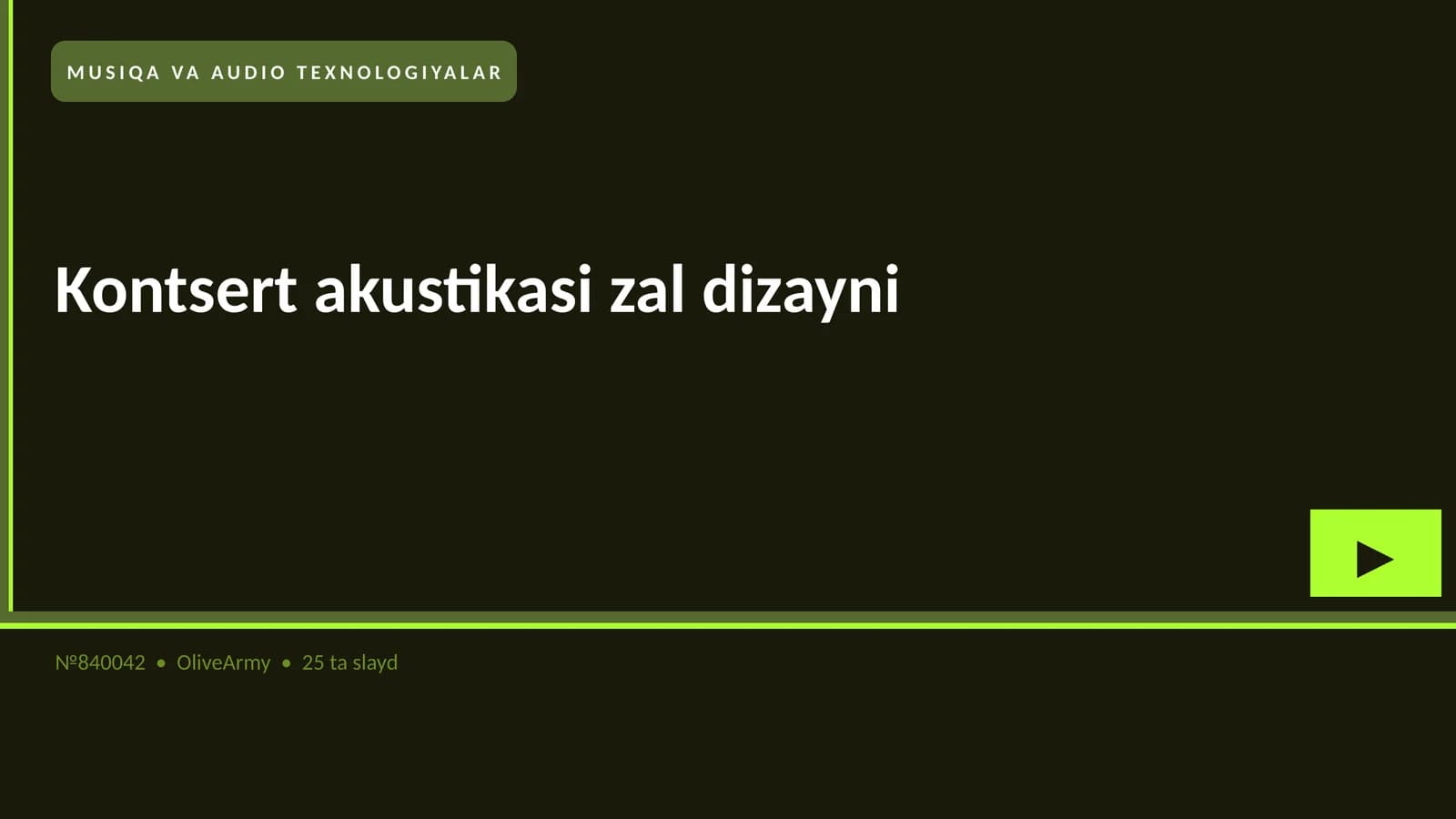 Kontsert akustikasi zal dizayni