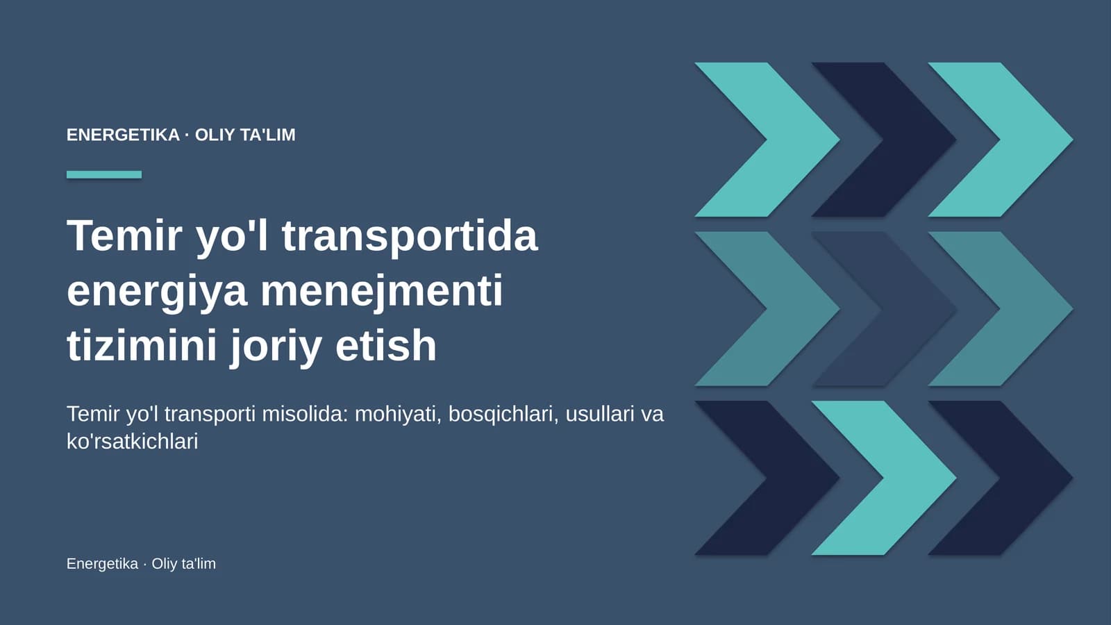 temir yo'l transportida energiya menejmenti tizimini joriy etish 9011