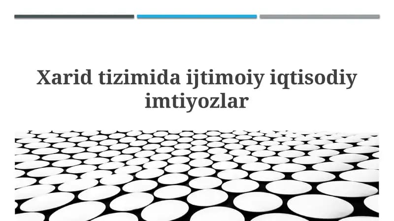 Xaridtizimi dastur tarkibi