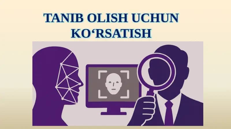 Tanibolish uchun ko‘rsatish