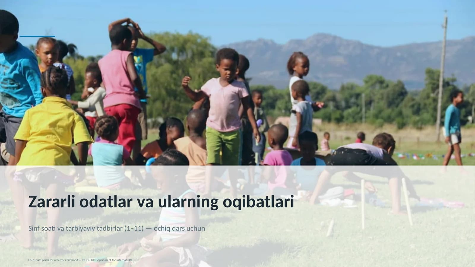 Zararli odatlar va ularning oqibatlari