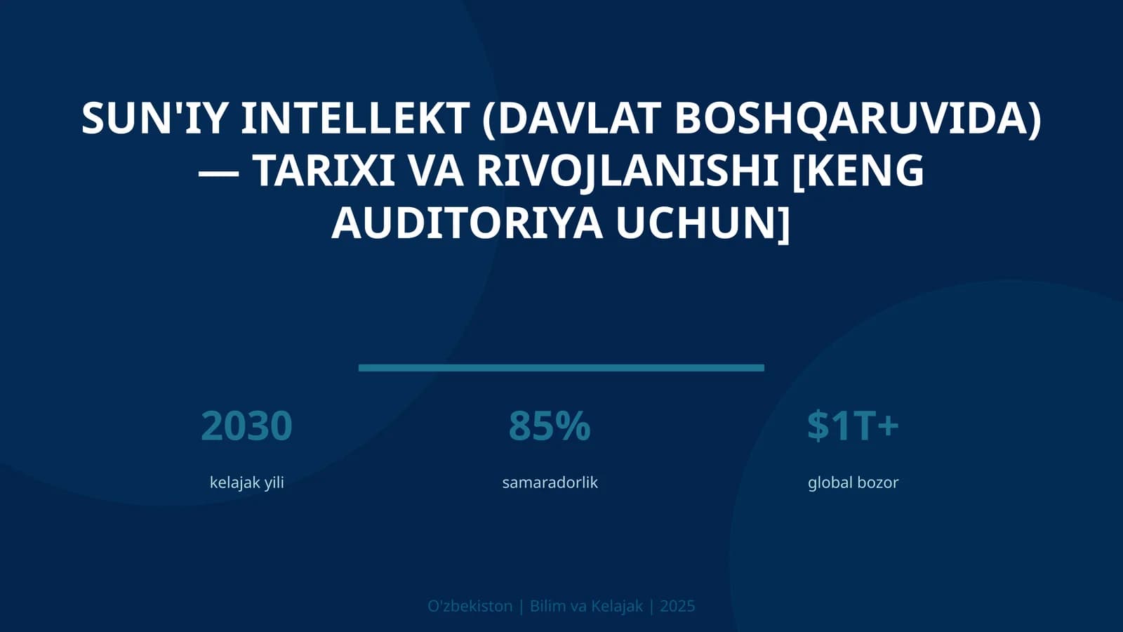 Sun'iy intellekt (davlat boshqaruvida) — tarixi va rivojlanishi [keng auditoriya uchun]