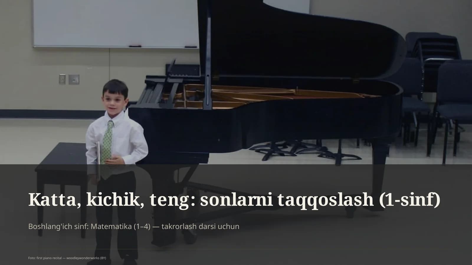 Katta, kichik, teng: sonlarni taqqoslash (1-sinf)
