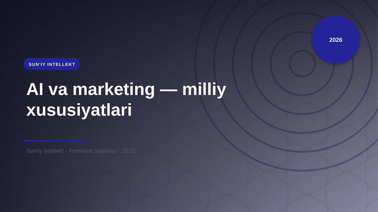 AI va marketing — milliy xususiyatlari