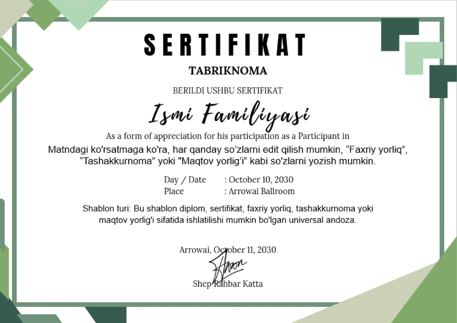 SERTIFIKAT