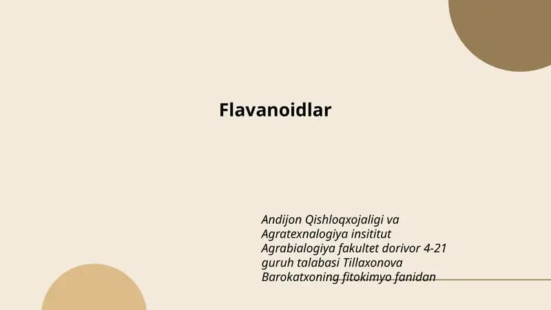 Flavanoidlar
