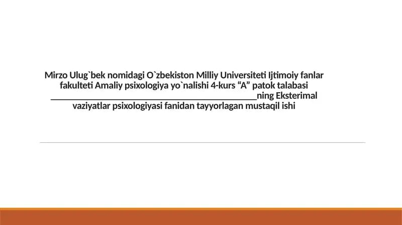 Insonning stressga reaksiyalarining turlari(darajalari)