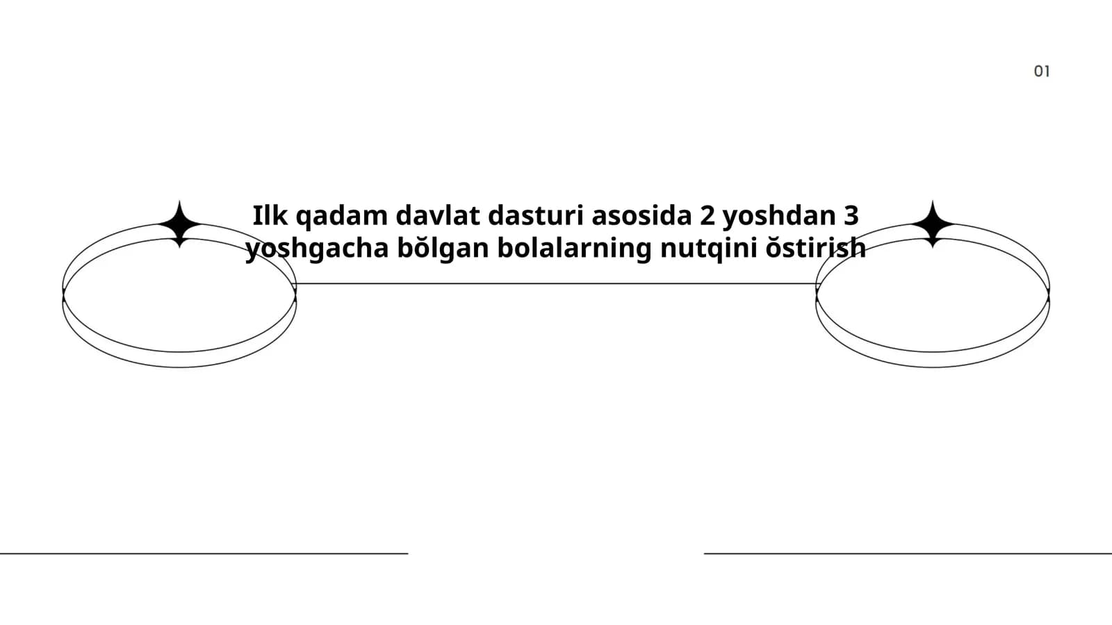 Ilk qadam davlat dasturi asosida 2 yoshdan 3 yoshgacha bŏlgan bolalarning nutqini ŏstirish