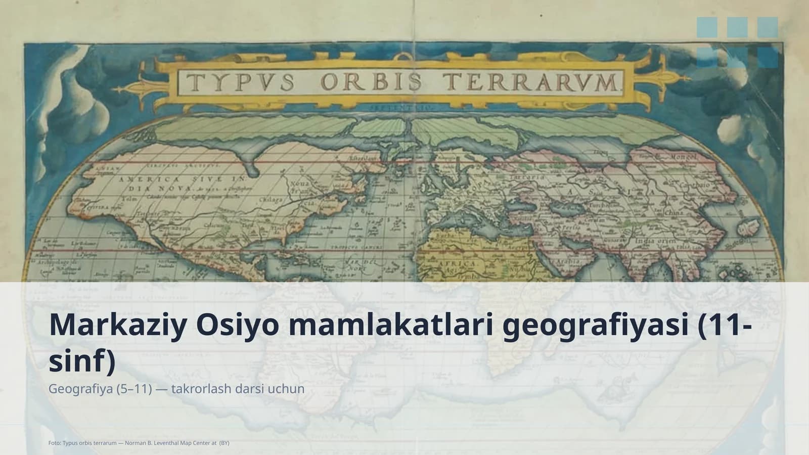 Markaziy Osiyo mamlakatlari geografiyasi (11-sinf)
