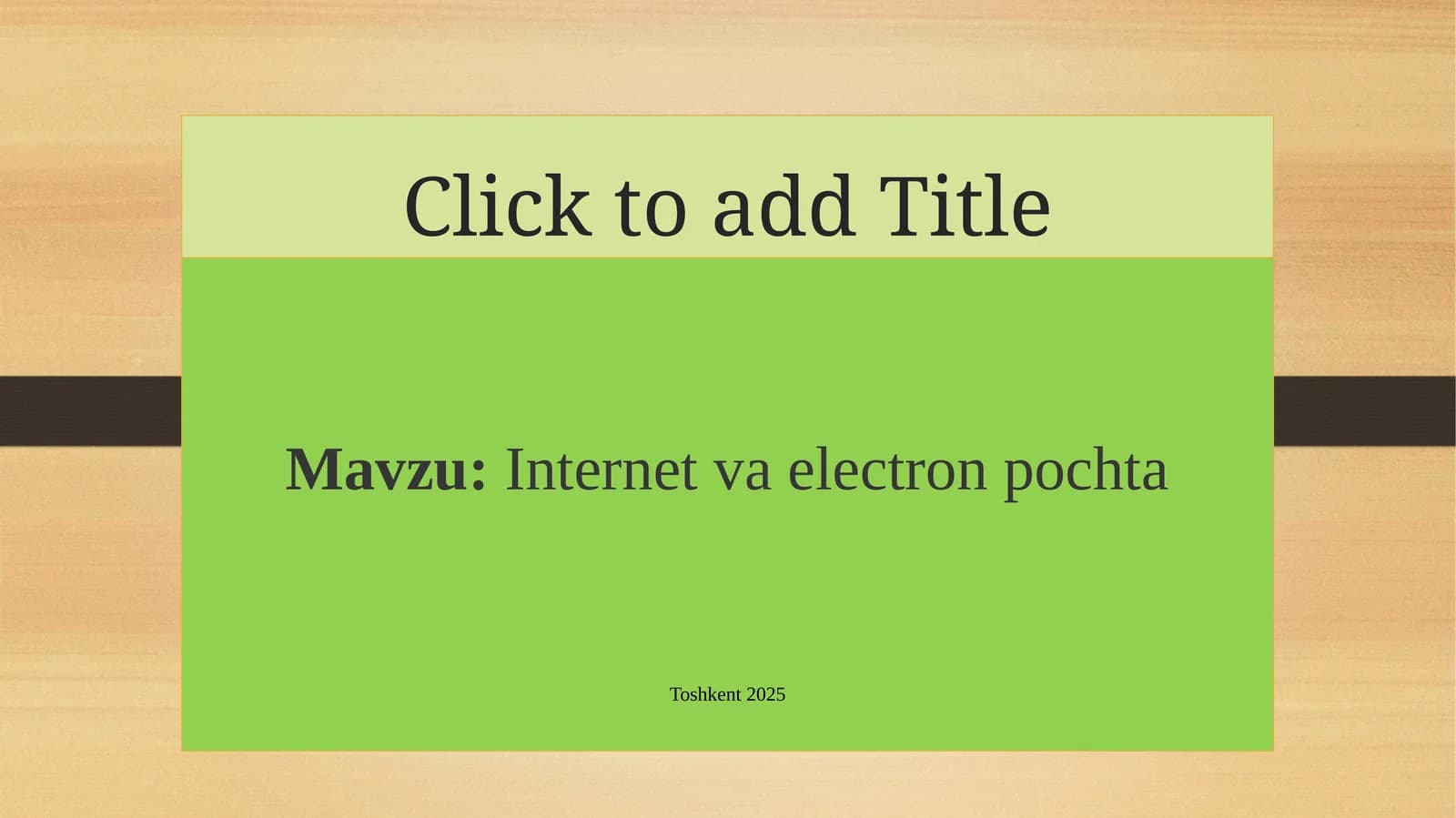 Internet va electron pochta